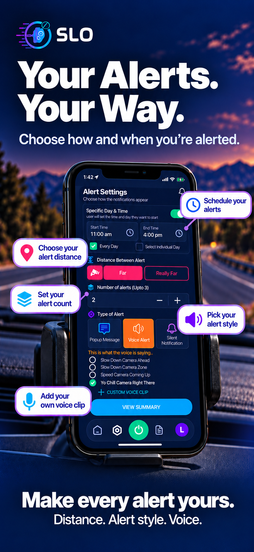 Custom alerts: Make every alert yours.